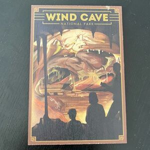 Wind Cave National Park Wood Postcard